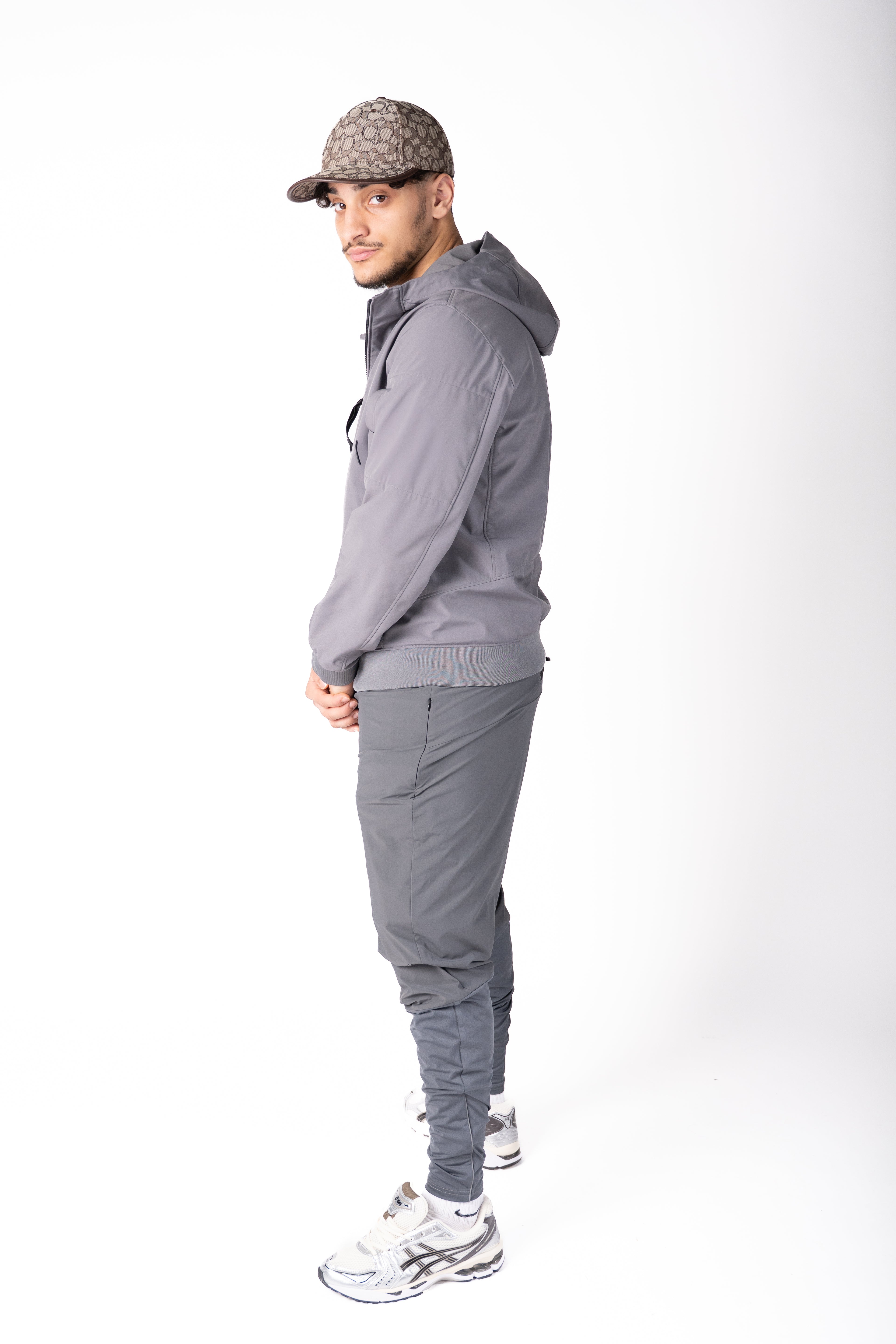 Bas Running Hybride Gris