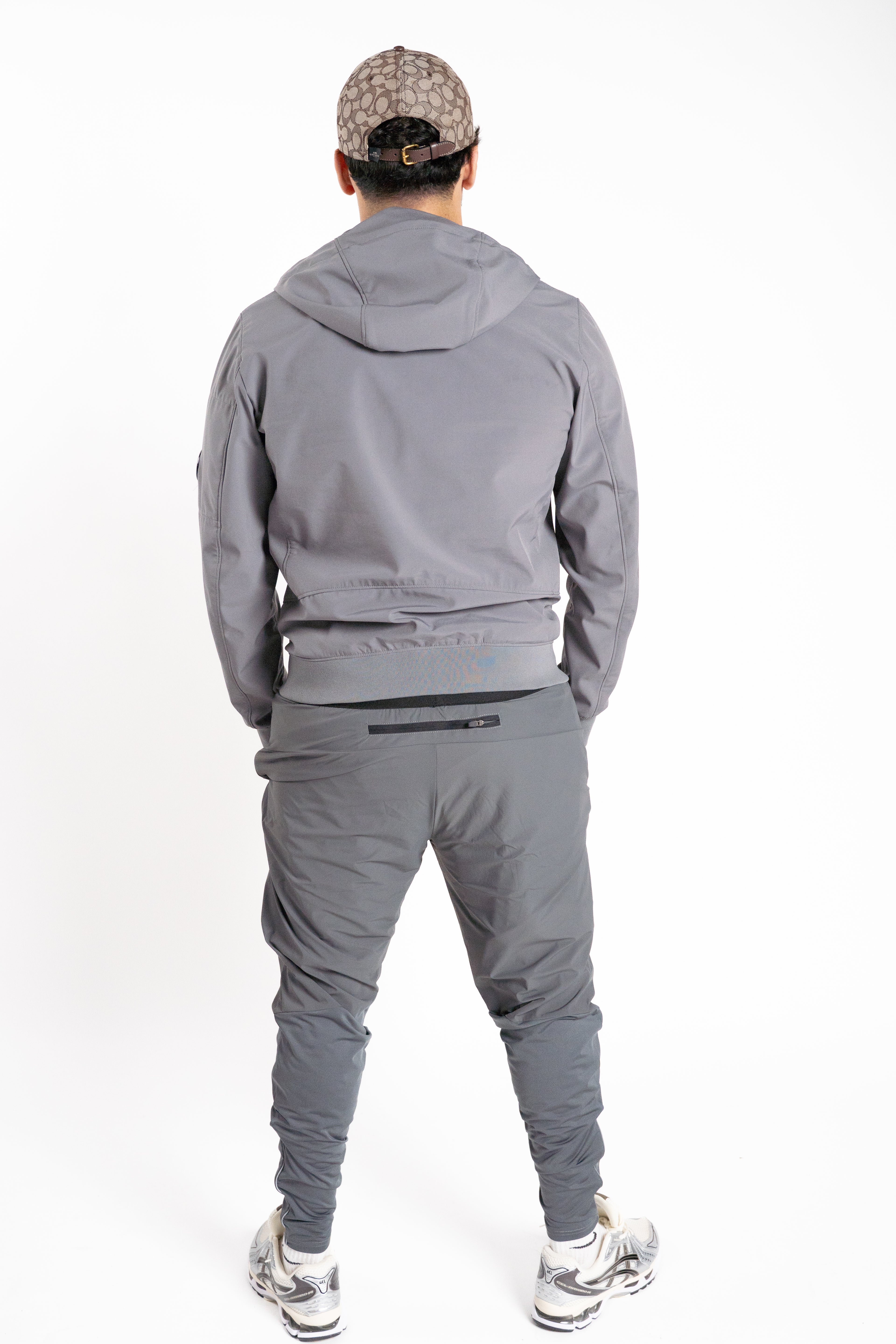 Bas Running Hybride Gris